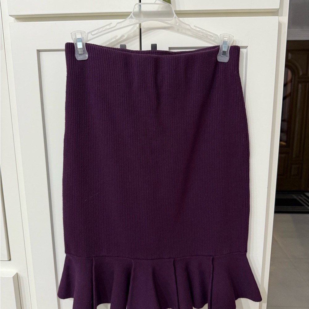 Express Deep Purple Pencil Skirt